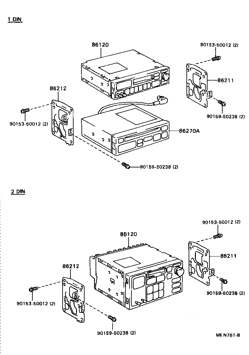 86120-20740 RECEIVER ASSY, RADIO product image