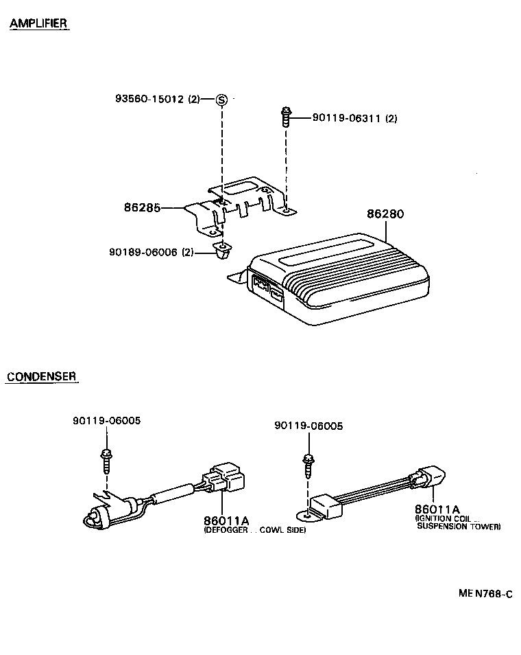 86120-20740 RECEIVER ASSY, RADIO product image