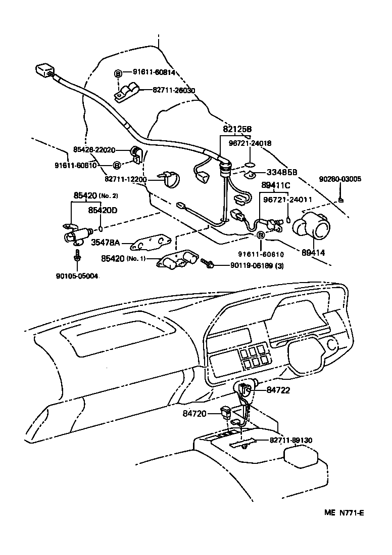82125-26050 WIRE, TRANSMISSION product image