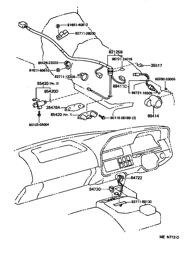 82125-26050 WIRE, TRANSMISSION product image