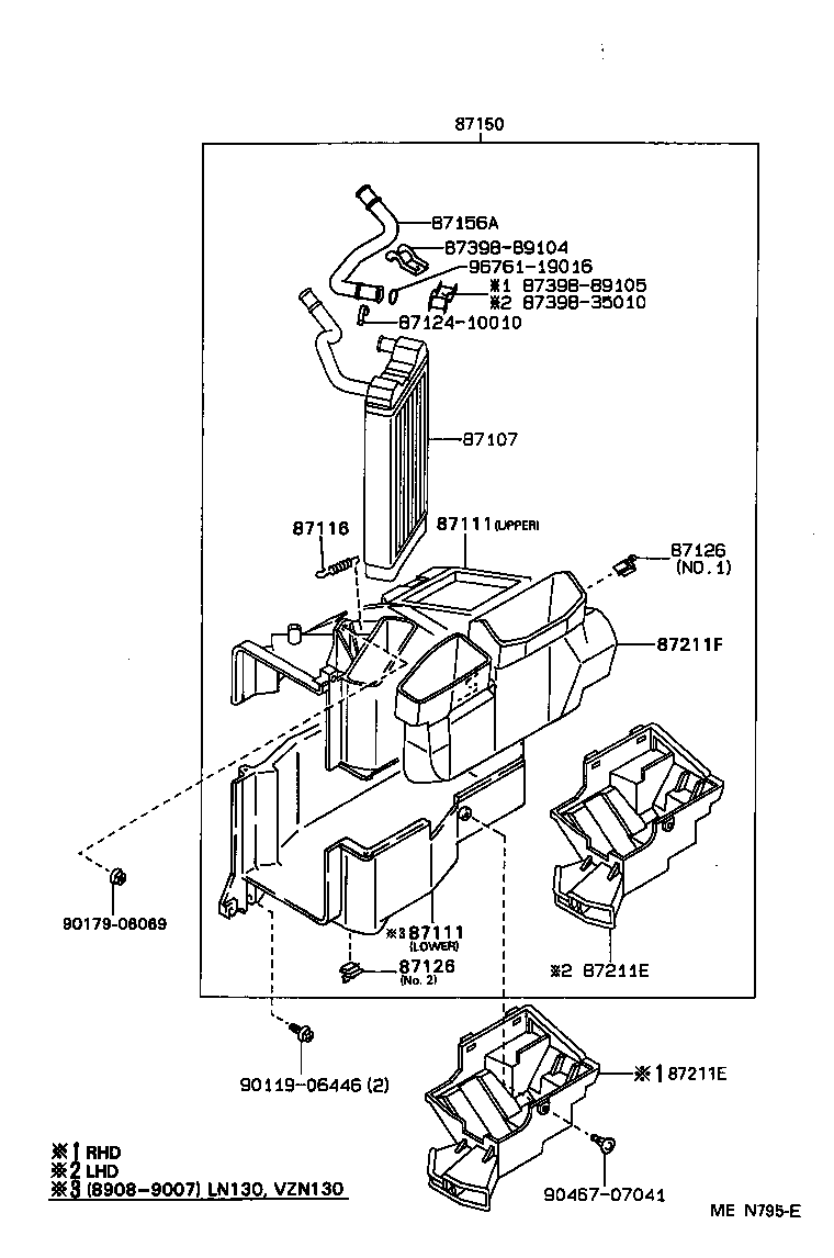 87107-89119 UNIT SUB-ASSY, HEATER RADIATOR product image