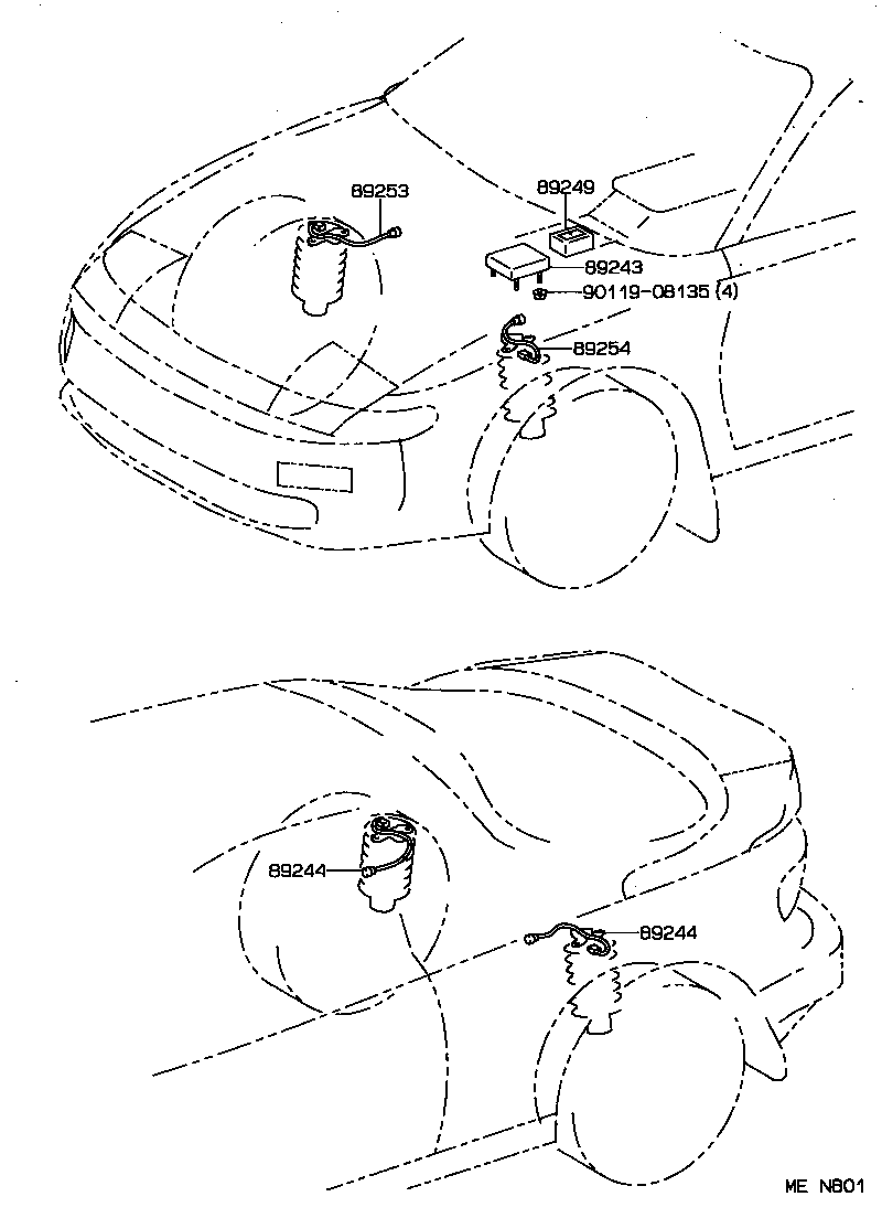 89243-20100 COMPUTER, ABSORBER CONTROL product image