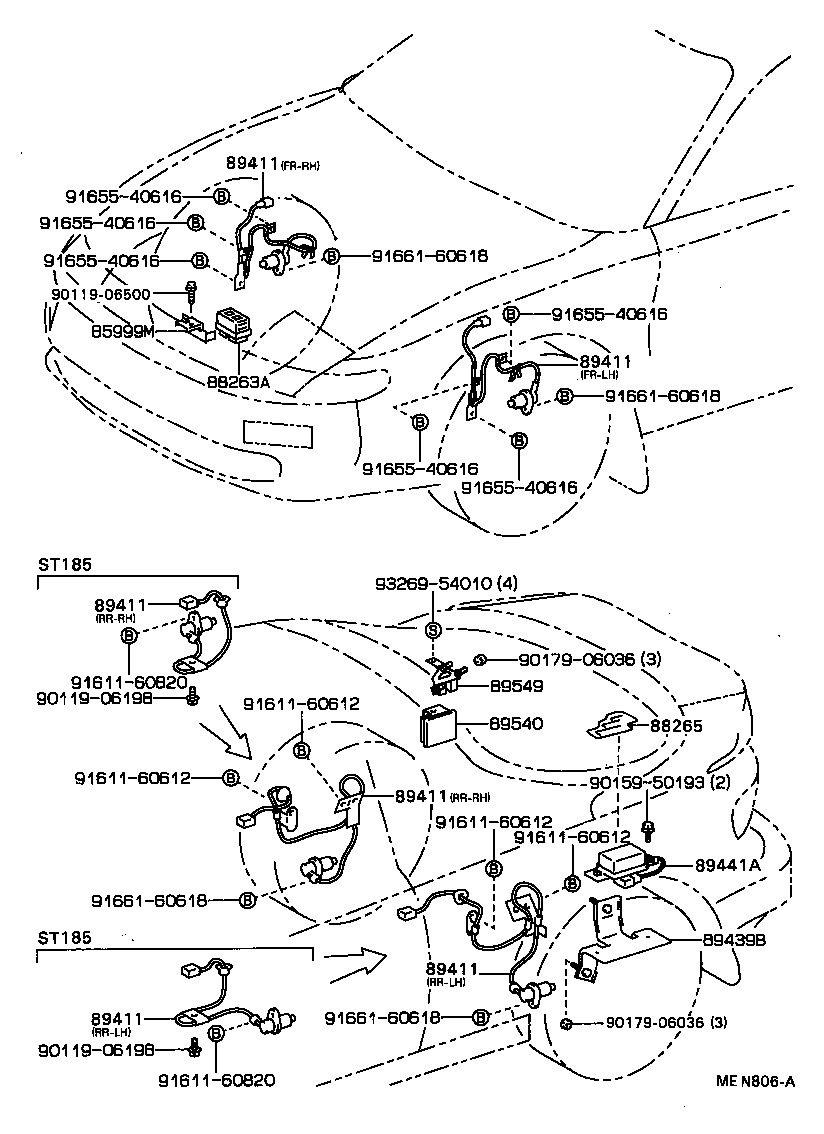 Toyota 89541-20050 COMPUTER ASSY, SKID CONTROL