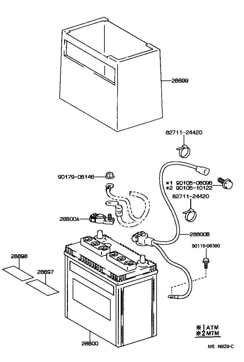 82123-20180 CABLE, BATTERY TO GROUND product image