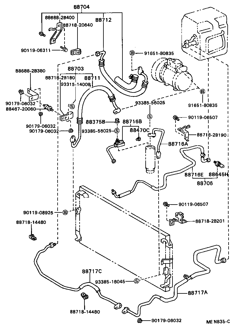88704-20091 HOSE SUB-ASSY, SUCTION product image