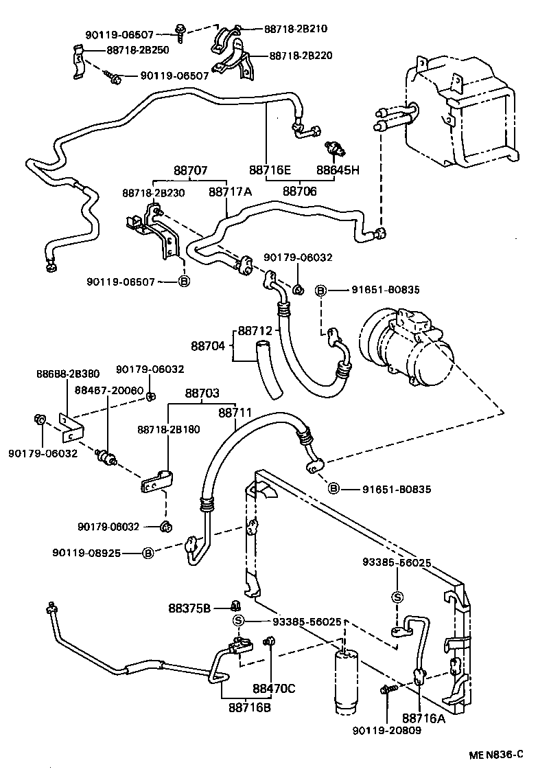 88704-20091 HOSE SUB-ASSY, SUCTION product image