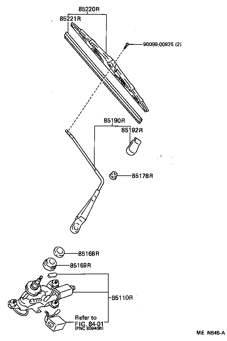 Toyota 90176-06024 NUT (FOR REAR WIPER ARM SETTING)