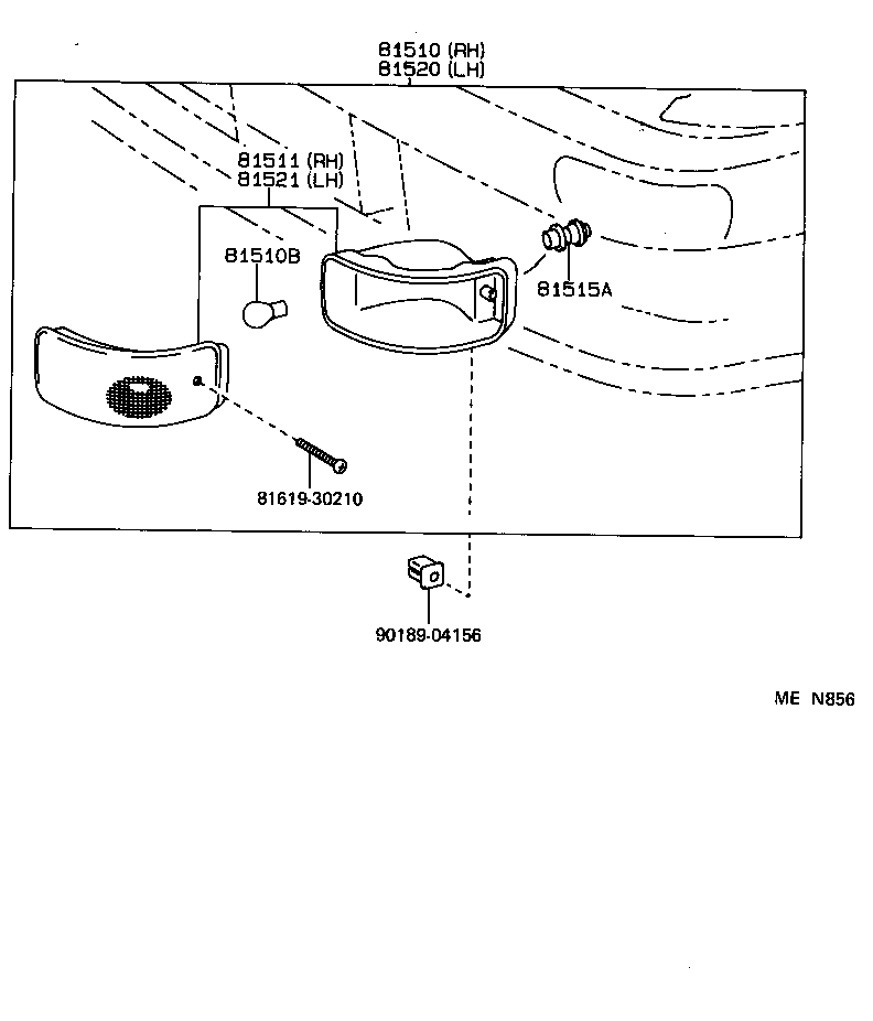 90075-99021 PLUG ASSY, FRONT TURN SIGNAL LAMP product image