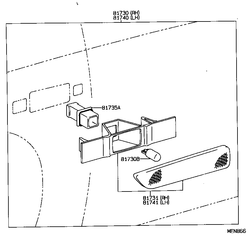 81741-20190 LENS, SIDE TURN SIGNAL LAMP, LH product image