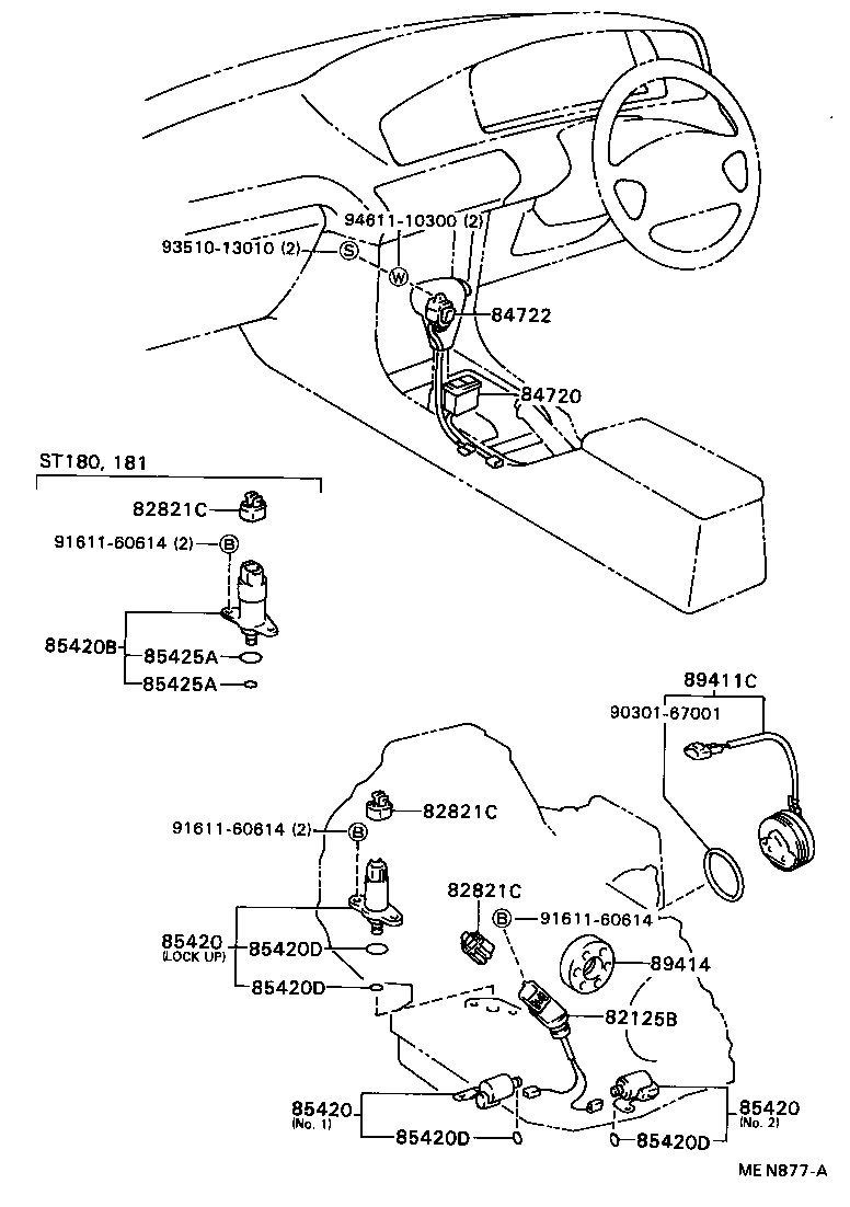 84720-20110 SWITCH ASSY, PATTERN SELECT product image