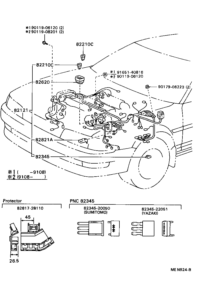 82171-20610 WIRE, ROOF, NO.1 product image