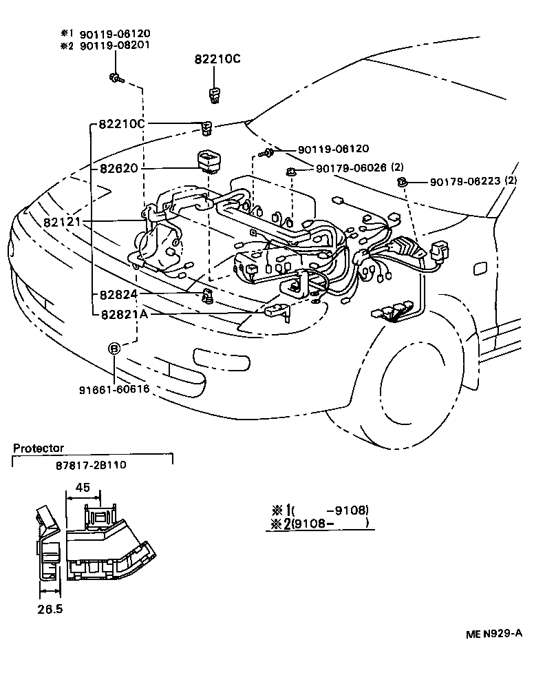 82151-2B140 WIRE, FRONT DOOR, RH product image