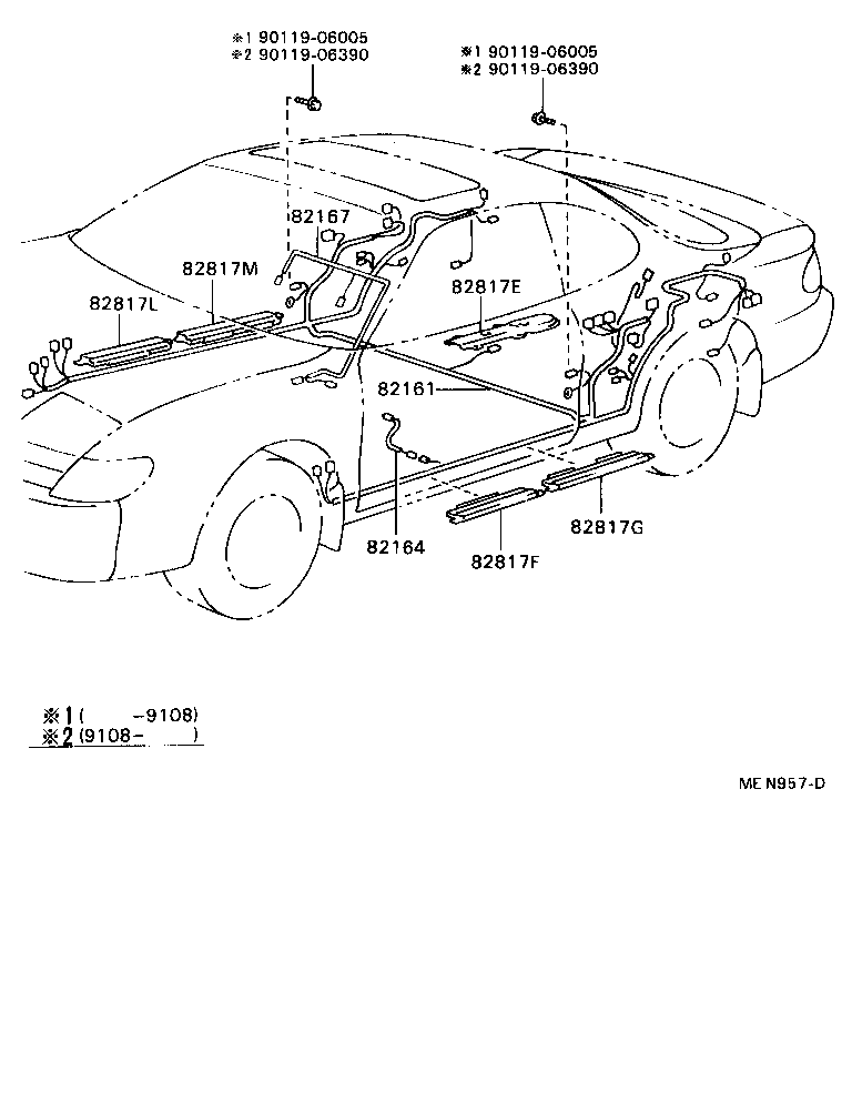 82152-2B100 WIRE, FRONT DOOR, LH product image