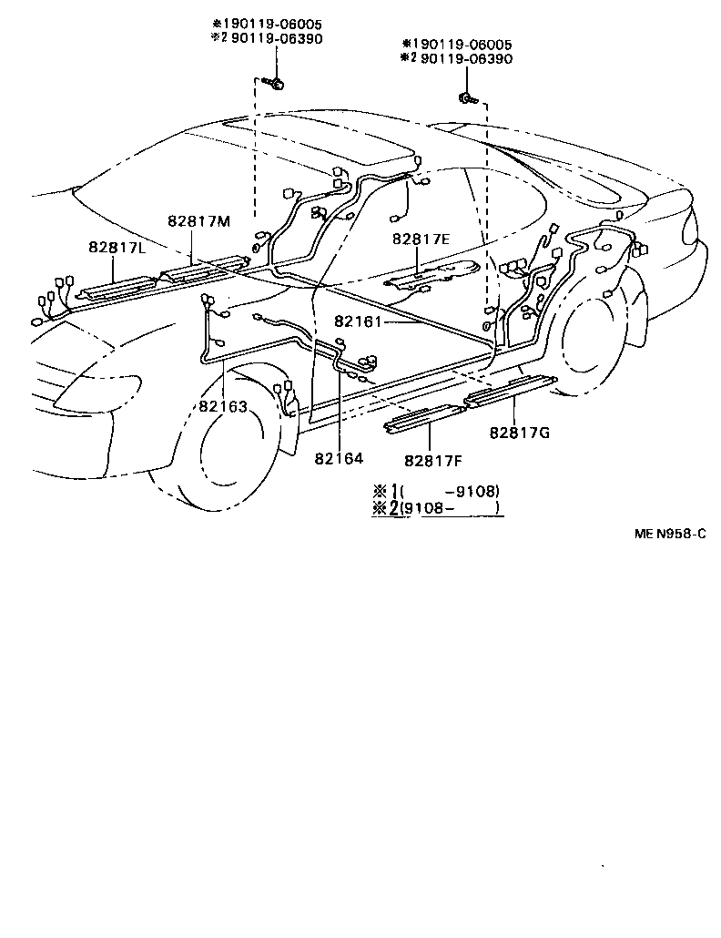 82151-2B260 WIRE, FRONT DOOR, RH product image