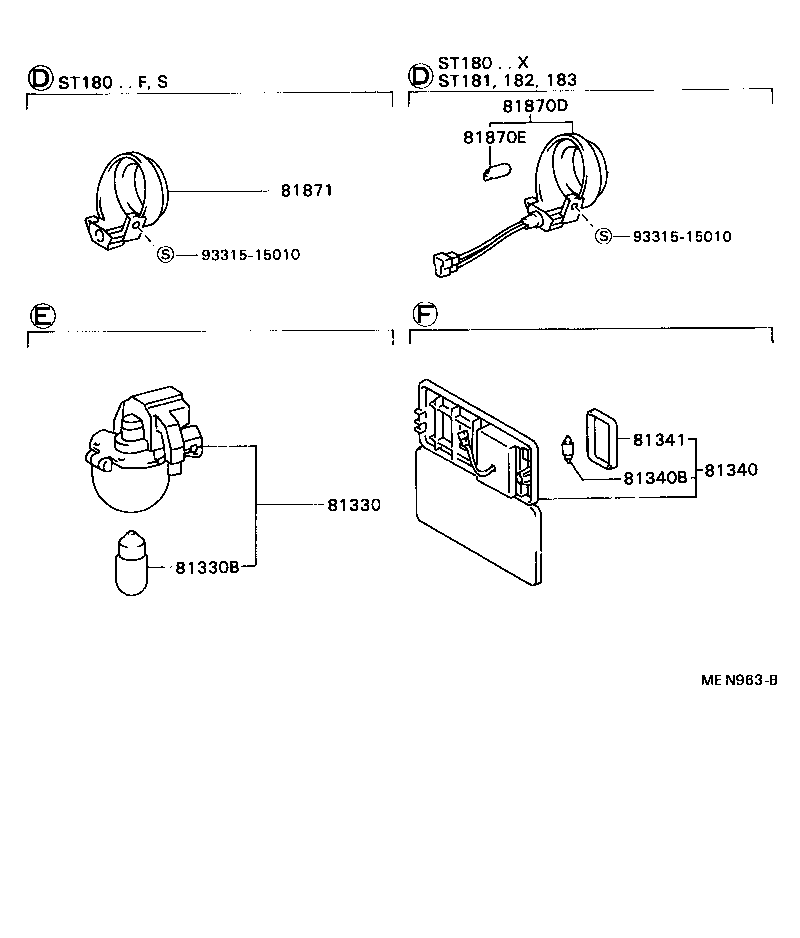 81870-20030 LAMP ASSY, KEY CYLINDER product image