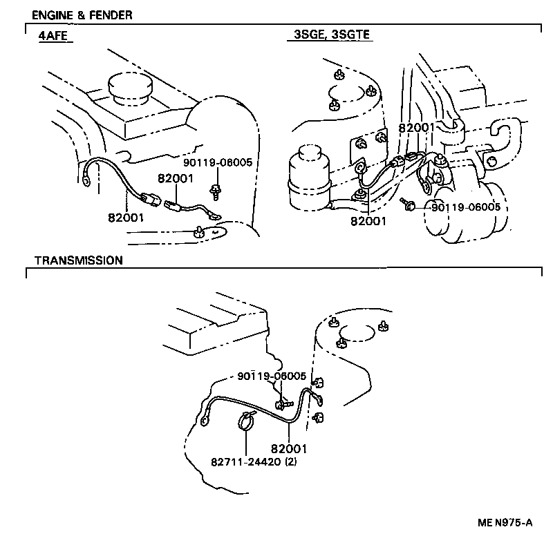 82151-2B260 WIRE, FRONT DOOR, RH product image