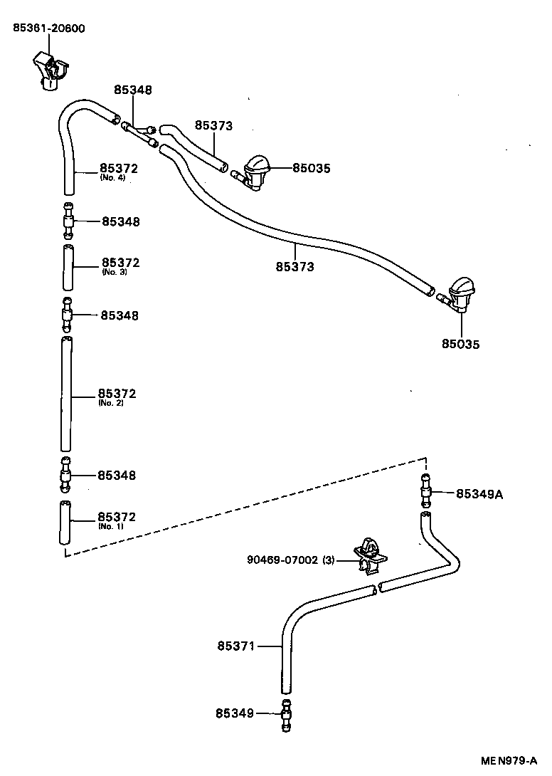 85331-20770 JAR SUB-ASSY, WINDSHIELD WASHER product image