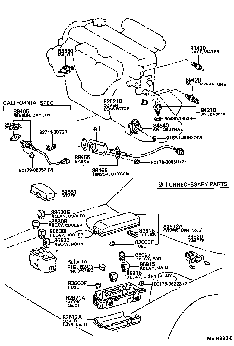 Toyota 82672-20590 COVER, JUNCTION BLOCK