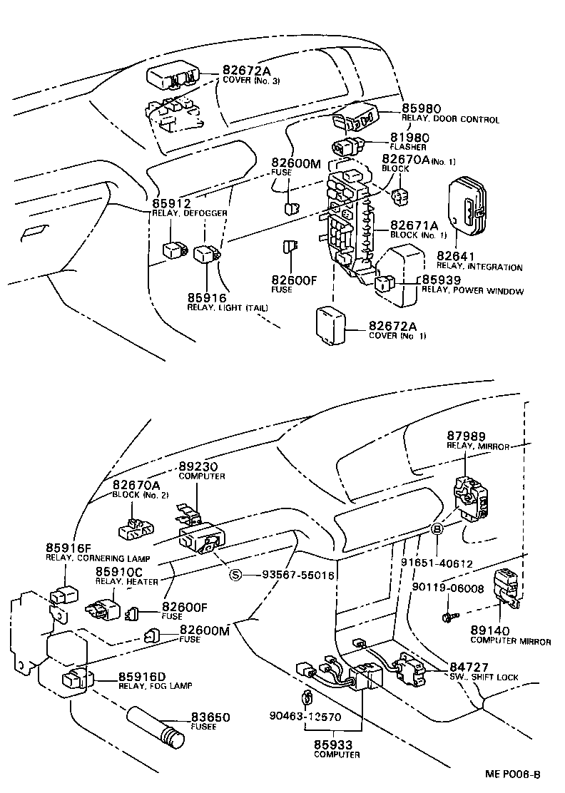 84140-20360 SWITCH ASSY, HEADLAMP DIMMER product image