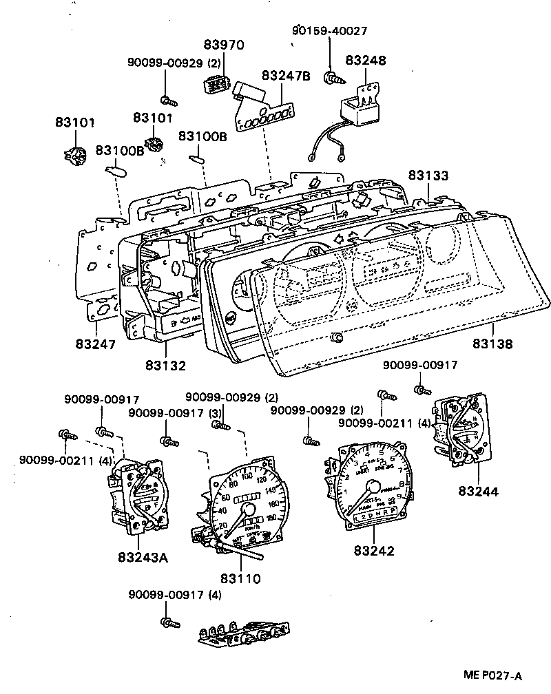 83132-2H650 CASE, COMBINATION METER product image