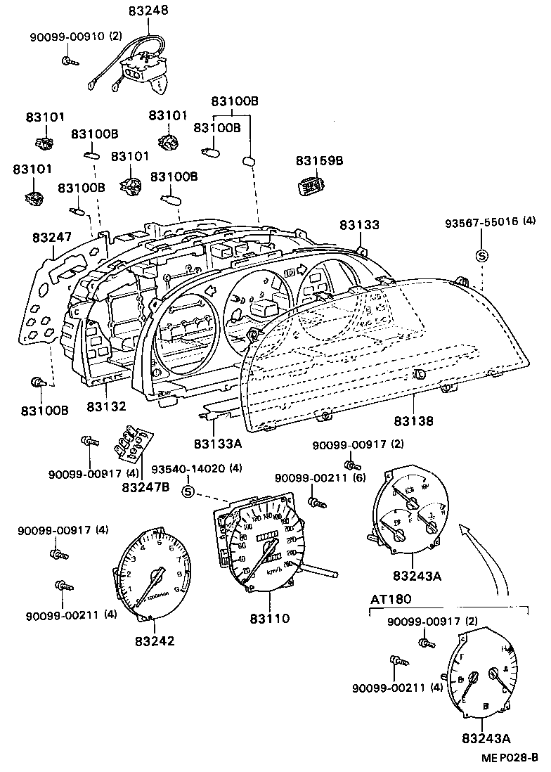 83110-2D210 SPEEDOMETER ASSY product image