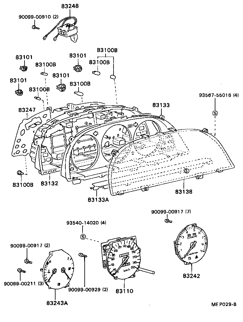 83110-2D210 SPEEDOMETER ASSY product image