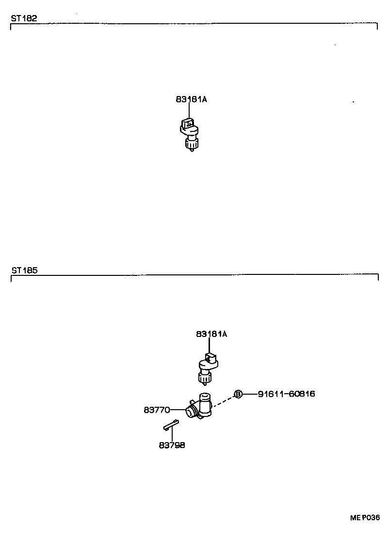 83132-1B360 CASE, COMBINATION METER product image