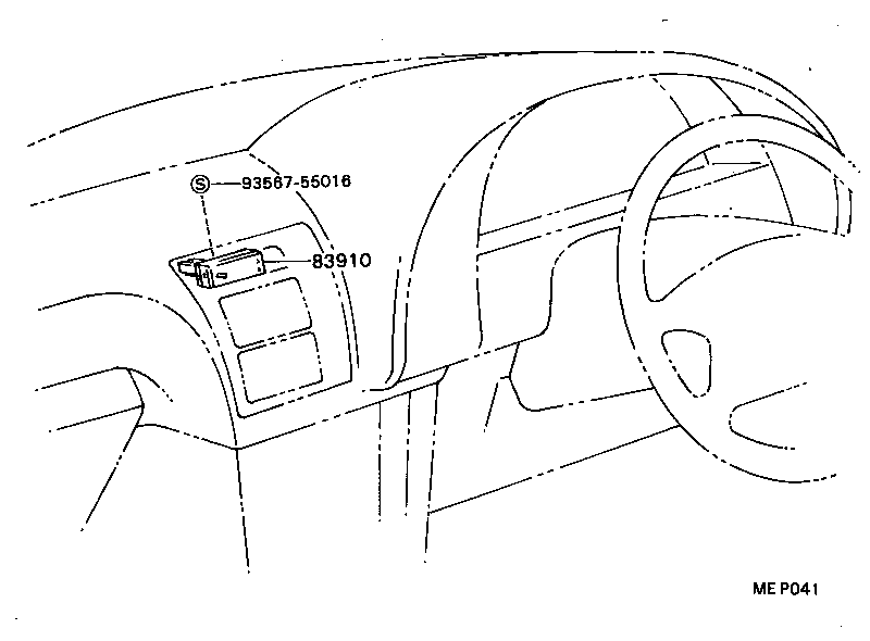83132-1B360 CASE, COMBINATION METER product image