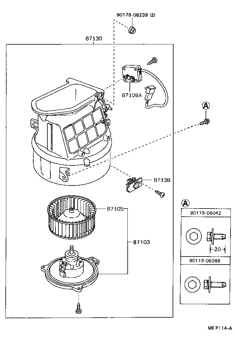 87286-20080 CABLE SUB-ASSY, WATER VALVE CONTROL product image