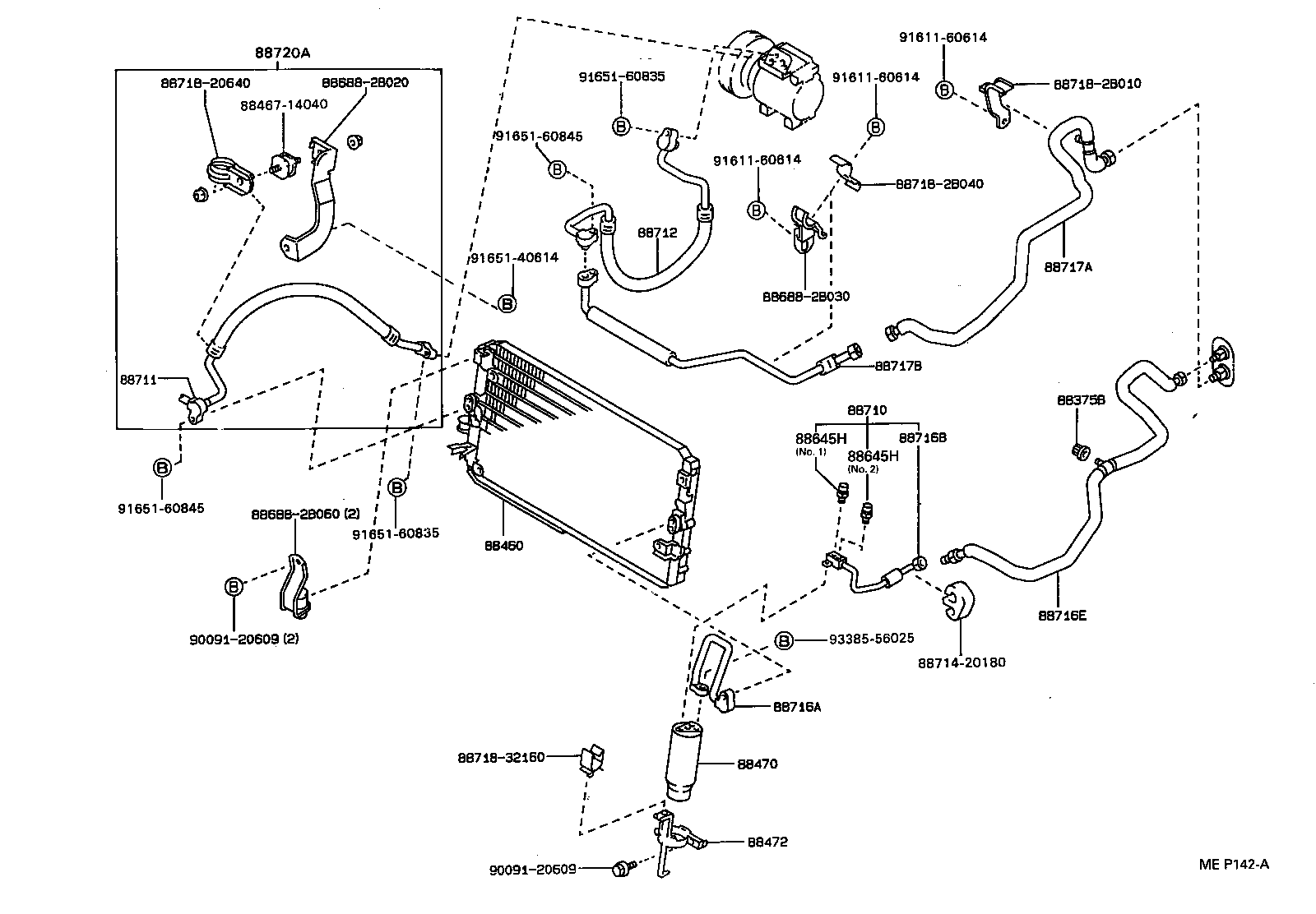 88720-20310 HOSE & ACCESSORY, AIR CONDITIONER product image