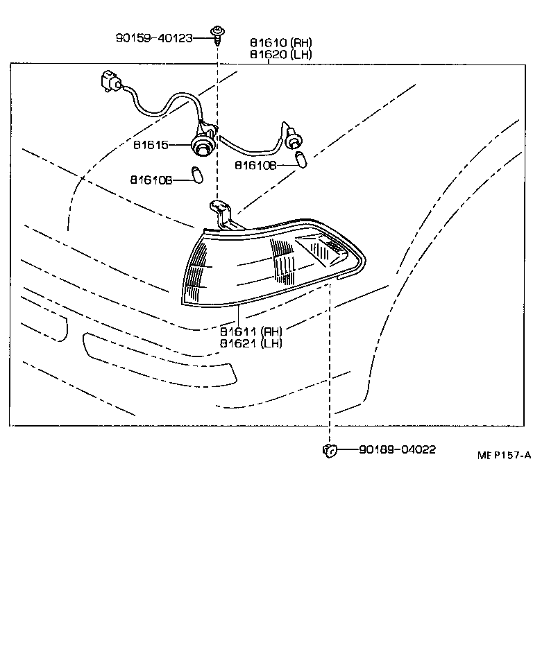 81610-20430 LAMP ASSY, PARKING & CLEARANCE, RH product image