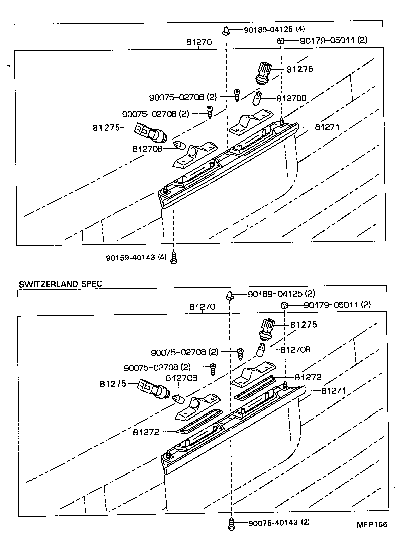 81276-20380 GASKET, LICENSE PLATE LAMP LENS product image