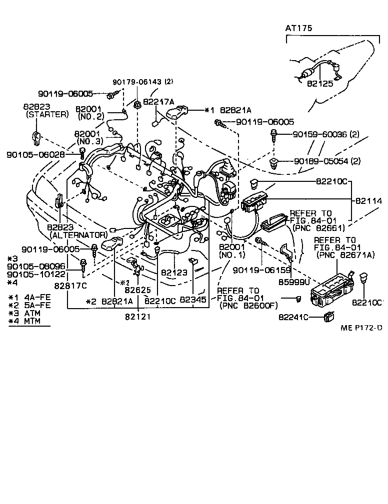 82122-20170 WIRE, ENGINE, NO.2 product image