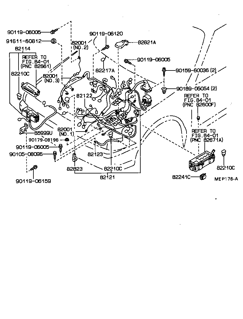 82122-20170 WIRE, ENGINE, NO.2 product image