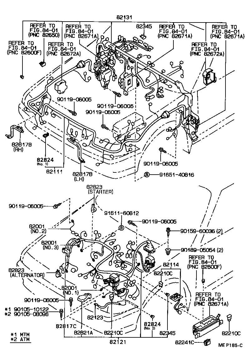 82111-2B360 WIRE, ENGINE ROOM MAIN product image
