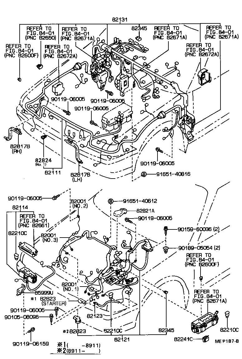 82111-2B360 WIRE, ENGINE ROOM MAIN product image