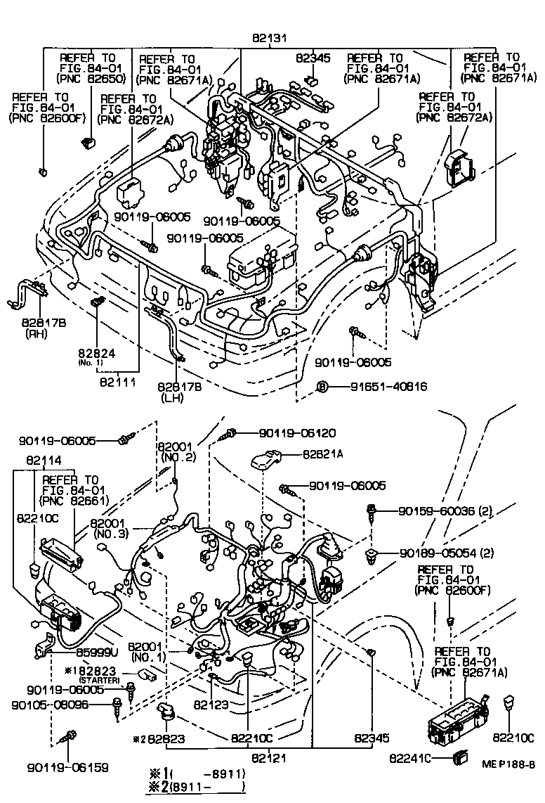 82111-2B360 WIRE, ENGINE ROOM MAIN product image