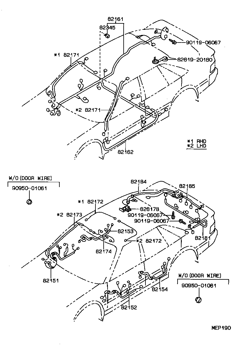 82817-87009 PROTECTOR, WIRING HARNESS, NO.1 product image
