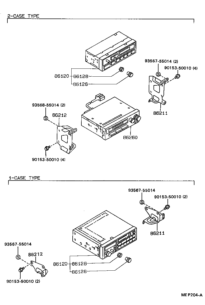 86212-20220 BRACKET, RADIO, NO.2 product image