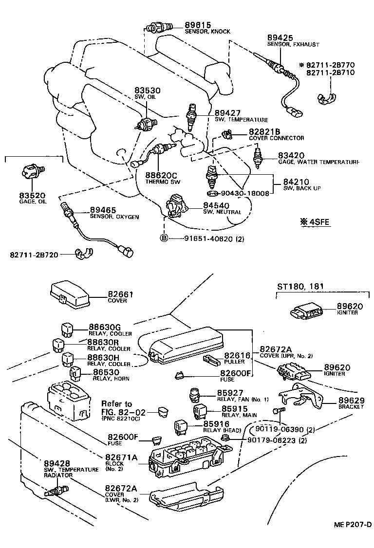 85940-20140 RELAY ASSY, REAR WIPER product image