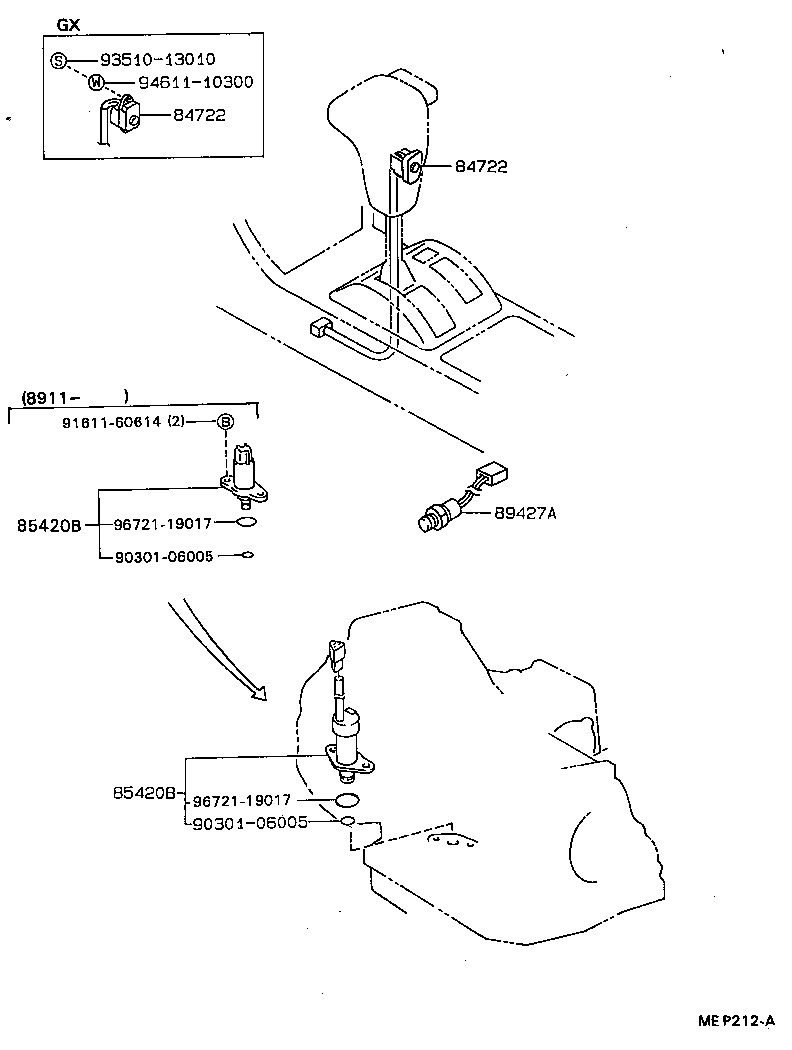 89530-20280 COMPUTER ASSY, TRANSMISSION CONTROL product image