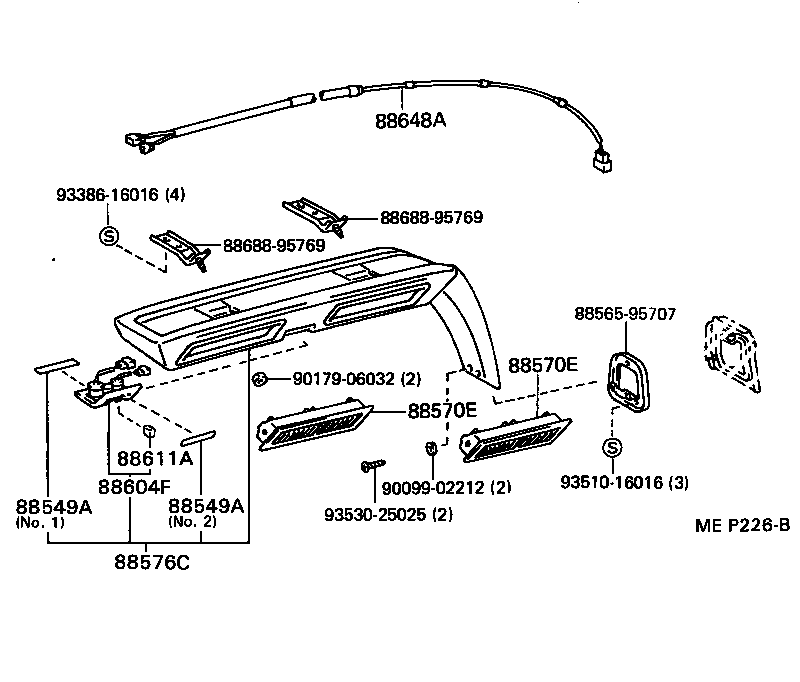 55519-95723 PLATE, HEATER CONTROL NAME product image
