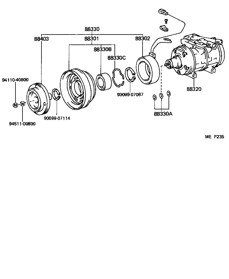 88320-27120 COMPRESSOR ASSY, COOLER product image