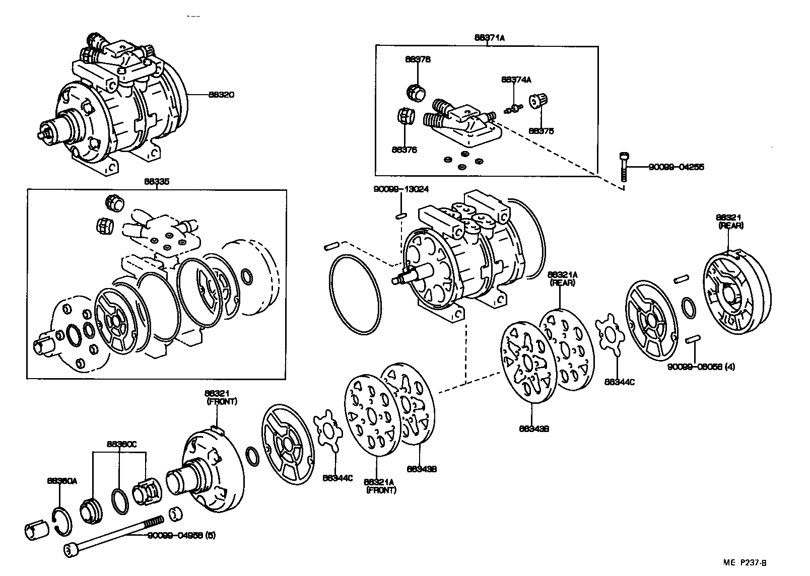 88320-27120 COMPRESSOR ASSY, COOLER product image