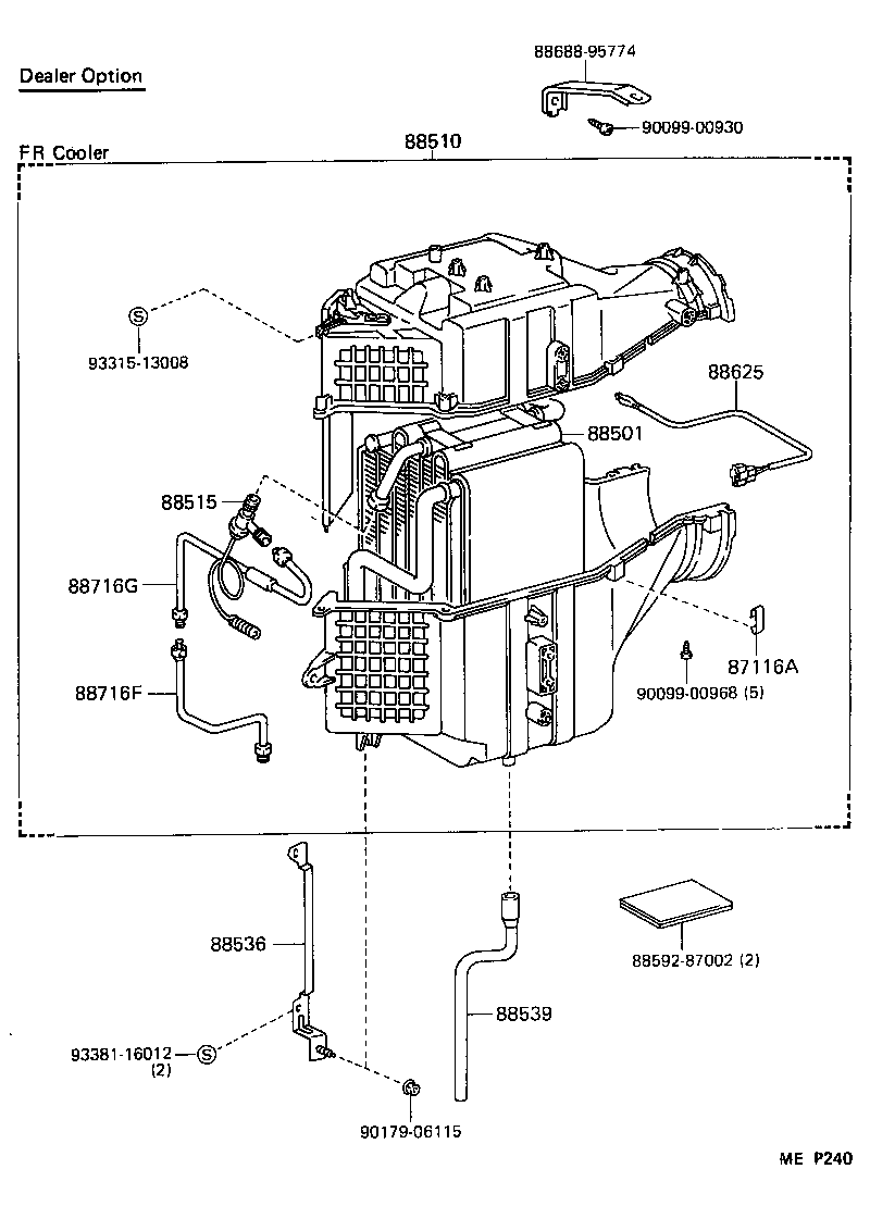 88635-95703 RESISTOR, COOLER UNIT BLOWER product image