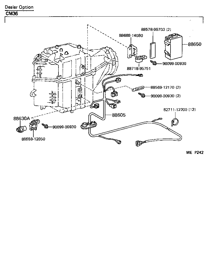 88635-95703 RESISTOR, COOLER UNIT BLOWER product image