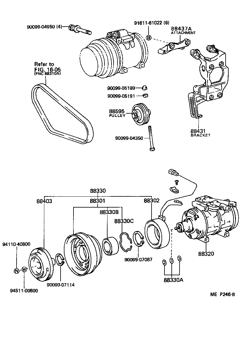 88320-27090 COMPRESSOR ASSY, COOLER product image