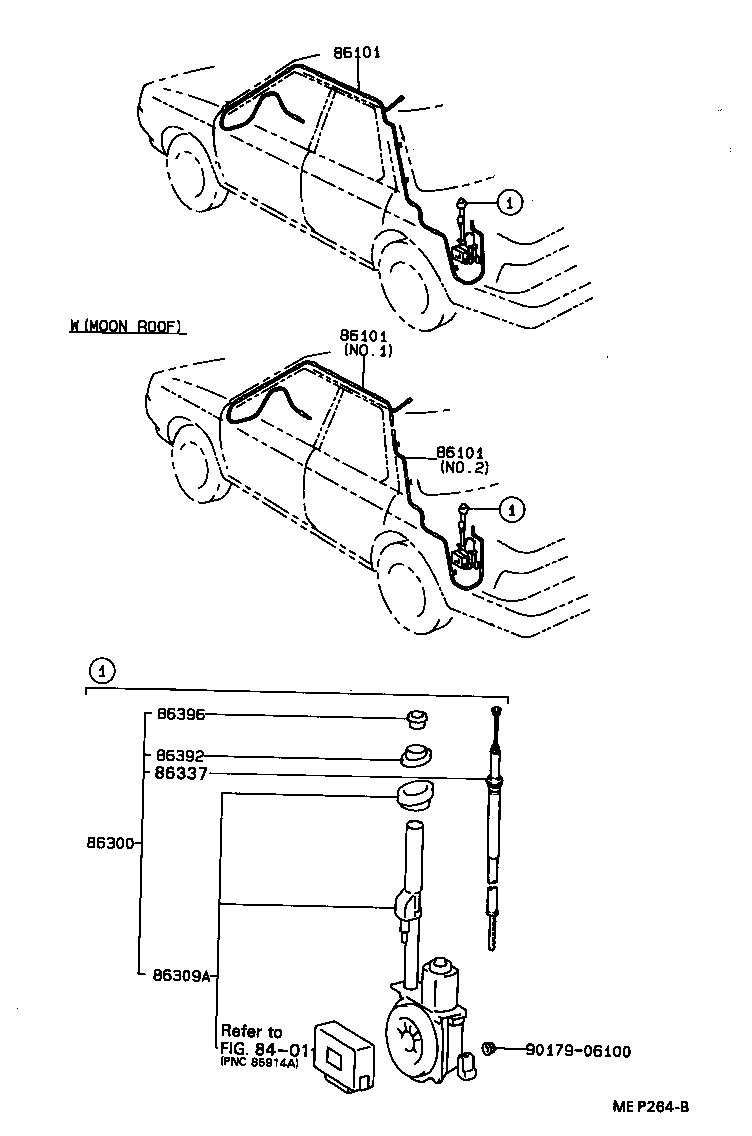 86300-20870 ANTENNA ASSY, W/HOLDER product image
