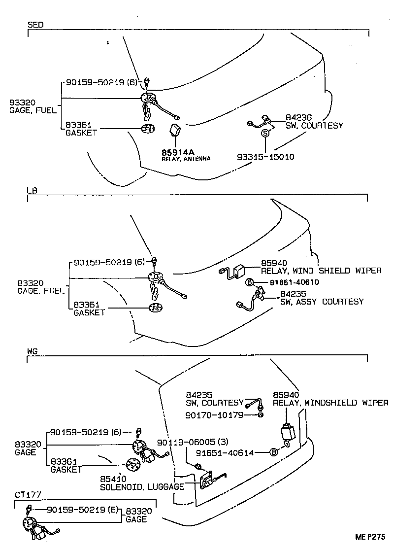83320-80103 GAGE ASSY, FUEL SENDER product image