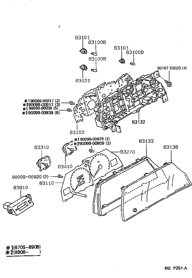 83138-12830 GLASS, SPEEDOMETER product image